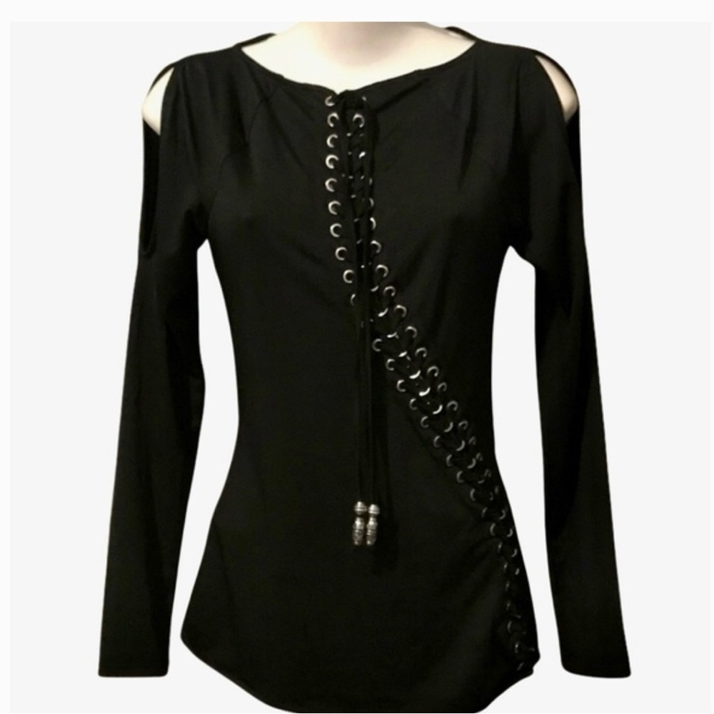 Venus Sideways Lace Up Shirt XL